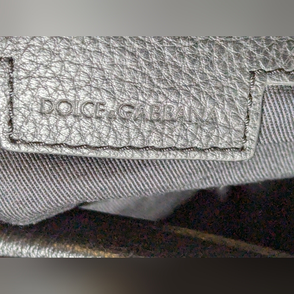 D&G Dolce& Gabbana Leather Duffle Luggage Black travel bag - Picture 11 of 15